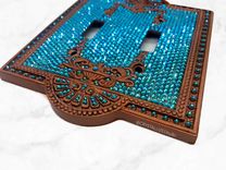 Custom Design Crystallized Wall Light Switch Plates Home Decor European Crystals Bedazzled 1 small