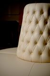 Borne Settee In Vinyl Cream Color 5 small