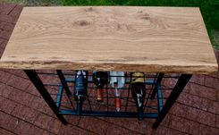 Live Edge Console Table/Wine Storage 5 small