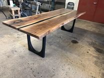 Walnut, Resin & Steel Arches 3 small