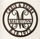 Circle Monogram Name Sign 1 small