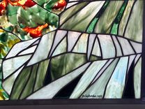 Stained Glass Window - Mount Olomana 2 small