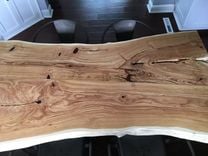 Live Edge Honey Locust Dining Room Table 6 small