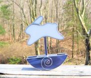 Rocking Bunny In 3d Stained Glass 2 small