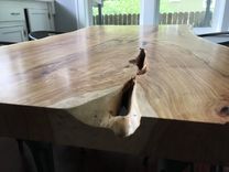 Live Edge Honey Locust Dining Room Table 4 small