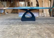 Custom Resin Dining Table With Custom Base 2 small