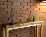 Black Limba And Maple Wood Table For Entry, Hall Or Wall 1 small