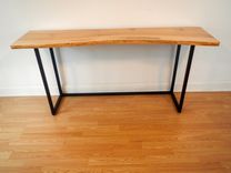 Live Edge Maple Console Table 4 small