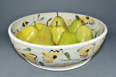 Pasta Serving Bowl With 4 Personal Pasta Bowls 6 small