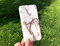Custom Initial Crystallized Iphone Case Any Cell Phone Bling Genuine European Crystals Bedazzled 1 small