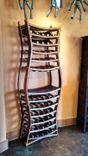 Large Wine Rack - Hour Glass - Made From Retired California Wine Barrels 2 small