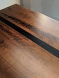 Walnut And Steel Dining Table 2 small