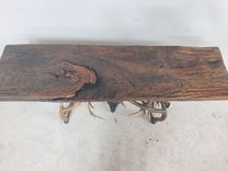 Deadhead Elk & Mule Deer Sofa Table 4 small