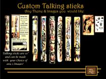 Talking Stick, Talking Sticks, Group Talk, Office Gift, Retirement Gift, Communication, 3 small