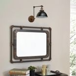 Swing Arm Adjustable Wall Light - Industrial Sconce - Black & Gold - Mid Century 5 small