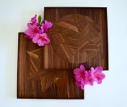 Walnut Veneer Serving Tray 1 small
