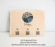 Qr Code Wood Sign With Business Logo, Scan To Pay, Venmo, Social Media Sign, Restaurant Menu Sign 1 small