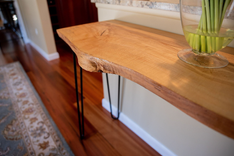 Narrow Console Table, Modern Entryway Table, Hallway Table, Foyer Table, Solid Wood Table 3 small