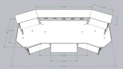 Studio Table, Music Production Desk, Music Instruments Stand 5 small