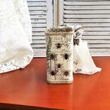 Vintage Style Honey Bee Decorative Tin Mini Planter, Organizer 4 small