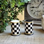 Whimsical Checks Salt And Pepper Shaker Checkered Decor 5 small