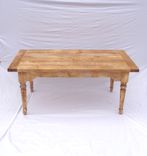 Antique Style Farm Table With Drop Leaf Extensions - On Sale 2 small