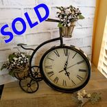 Courtly Clock Black And White Checked Large Mantle Clock Hand Painted Whimsy Decor 1 small