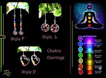 Chakra Necklace, Chakra Jewelry, Chakras, Healing, Artistic Creations by Rose, chakra earrings 3 small