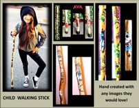 Child Cane, Child walking stick, Child, walking cane, cane, walking stick, Local Artist, Elysburg PA 3 small