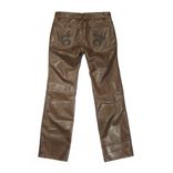 Mens Custom Made Leather Jeans or Trousers 6 small