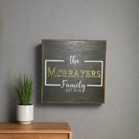 Concealment decor- Personalized Last Name 3 small