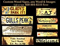 Destination Signs, Custom, Wood, Painted, Sign Destination 2 small