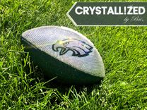 Philadelphia Eagles Crystallized Football Full Size Nfl Bling Genuine European Crystals Bedazzled 5 small