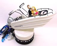 Wedding Cake Toppers, Custom Wedding Cake Toppers, Nautical Wedding, Boating Wedding Cake Toppers 3 small