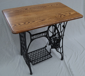 Vintage Singer Treadle Sewing Table With Hardwood Top 5 small