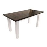 Farmhouse Dining Table - Handcrafted Rustic Solid Wood Kitchen Table 3 small