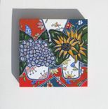 Red Still Life Painting Original Acrylic On Canvas 7 small