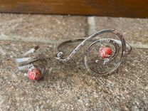 Sterling Silver Swirl Bangle 7 small