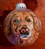 Hand Painted, Christmas Ornaments 1 small