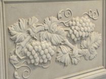 Relief Carved Grape Limestone Backsplash Tile Insert 3 small