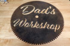 Shop Sign From Real Saw Blades 3 small