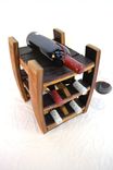 Mini Wine Rack - Corsica-  Made With Retired California Wine Barrels 5 small