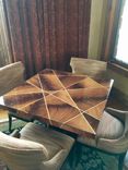Mahogany Patchwork Game Table 3 small