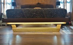 Custom Live-Edge Floating Platform Bed 2 small