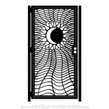 Decorative Steel Gate - Twisted Metal Art -  Sun And Moon - Garden Gate - Handmade 3 small