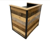 Modern Rustic Industrial Hostess / Host / Wait Staff Station / Stand / Reception Desk, Extra Deep 1 small