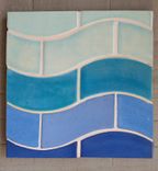 Wave Tile 4" X 8" Stoneware 1 small