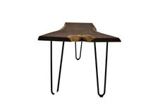 Live Edge Coffee Table, Modern Coffee Table, Coffee Table With Hairpin Legs, Walnut Coffee Table 1 small