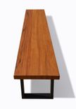 Modern Teak Bench With Metal Legs 2 small