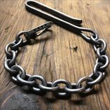 Custom Sterling Silver Wallet Chain With Deep Belt Hook 1 small